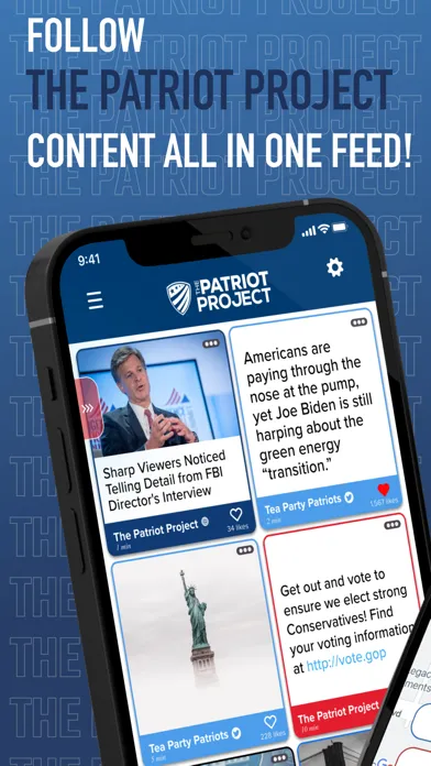 Capturas de tela do The Patriot Project