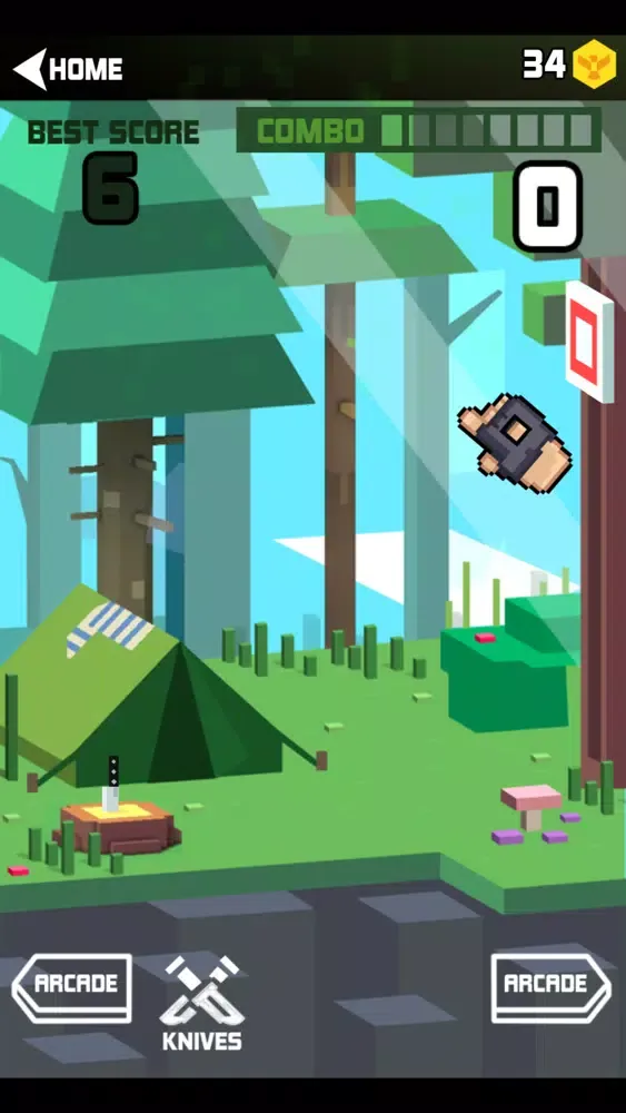 ภาพหน้าจอของ Super Flippy Knife!!