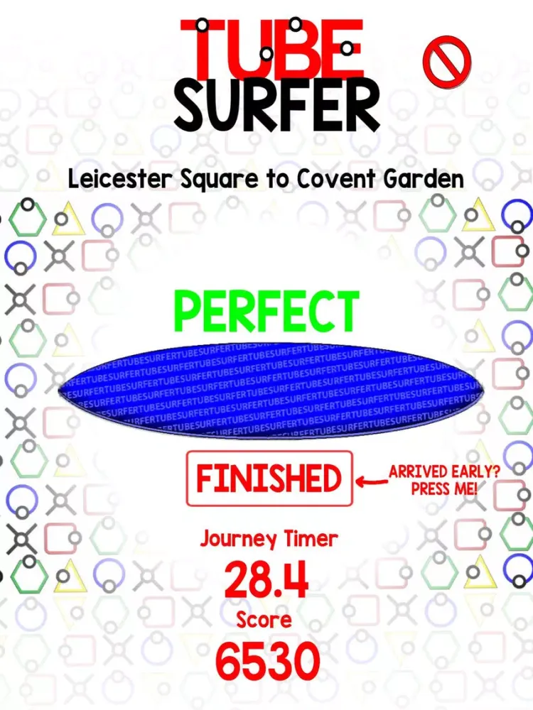Tube Surfer - A Game for The London Underground iPad  Screenshots
