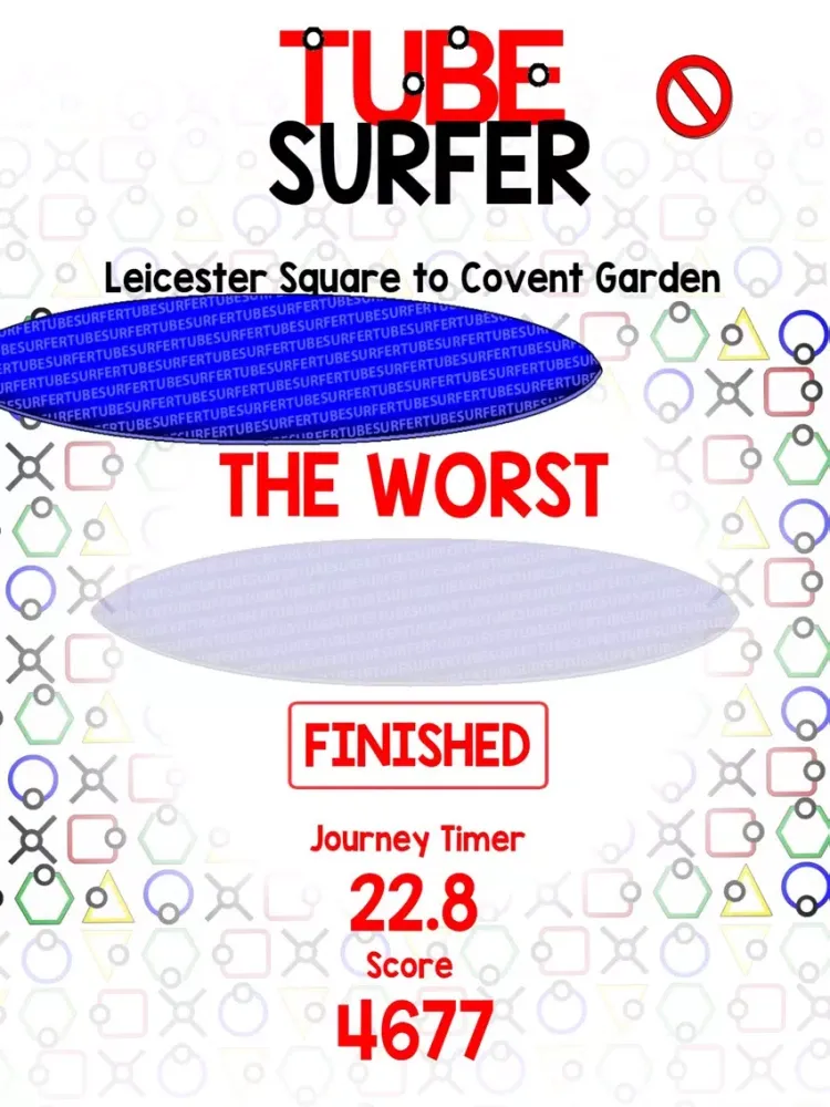 Tube Surfer - A Game for The London Underground iPad  Screenshots