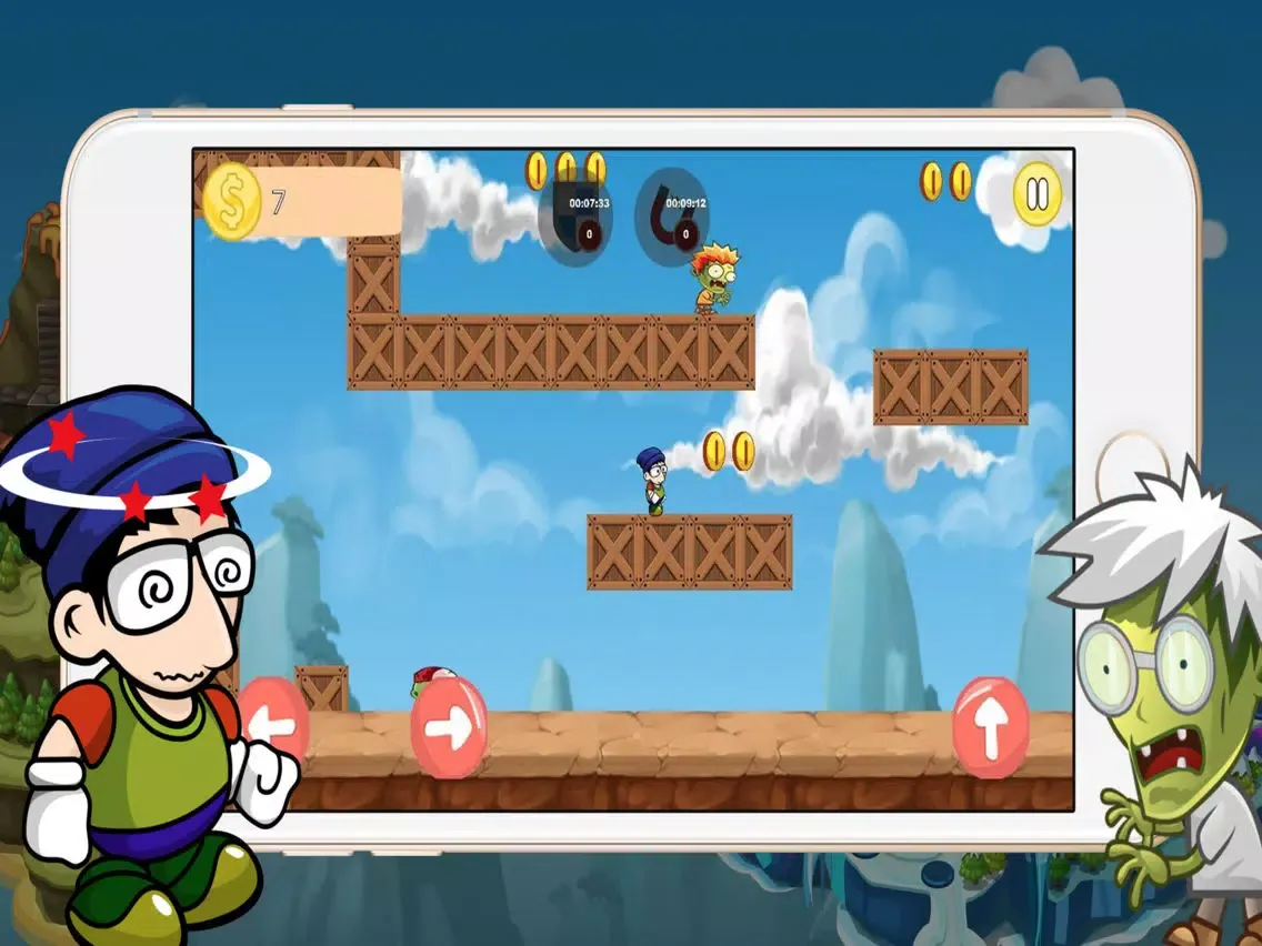 Скриншоты Super French Vs Zombie Adventures iPad 
