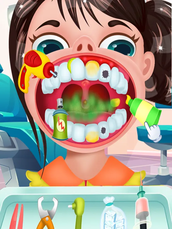 Ảnh chụp màn hình của Mouth Care Dentist Fun Game iPad 