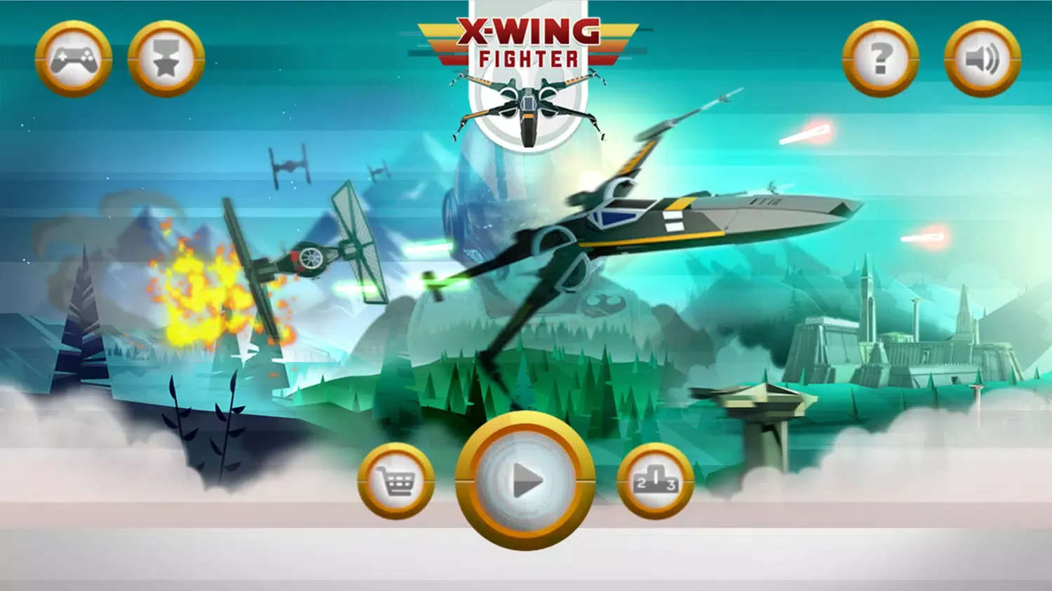 Captures d'écran de X-Wing Fighter