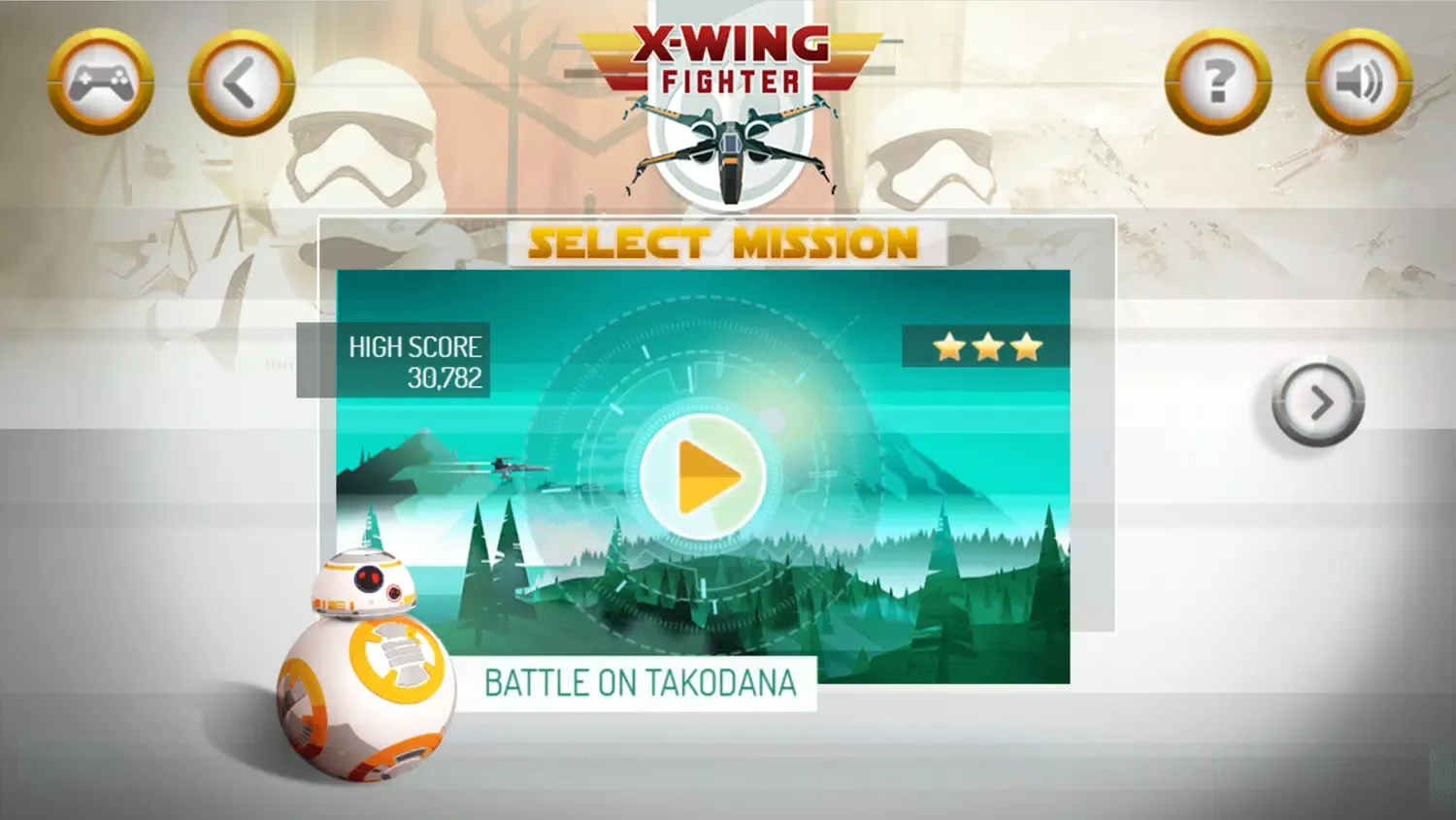 Captures d'écran de X-Wing Fighter
