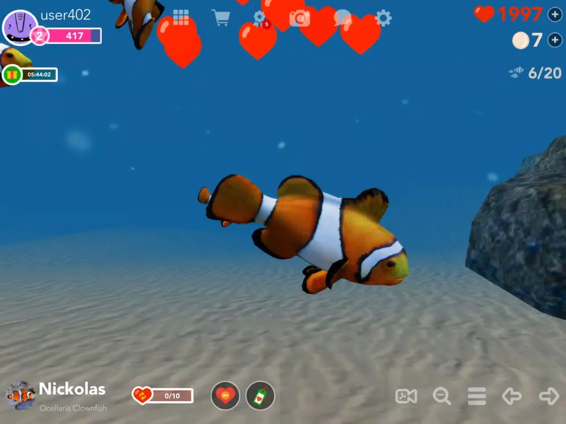 Ocean Reef Life - 3D Aquarium iPad  Screenshots