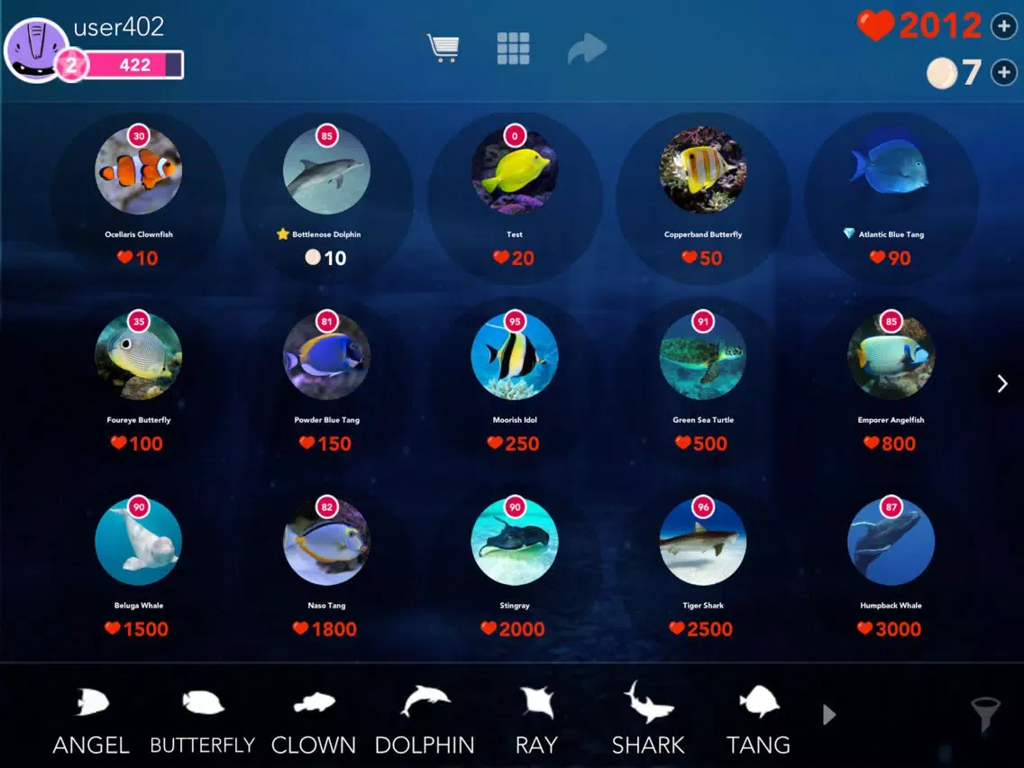 Ocean Reef Life - 3D Aquarium iPad  Screenshots