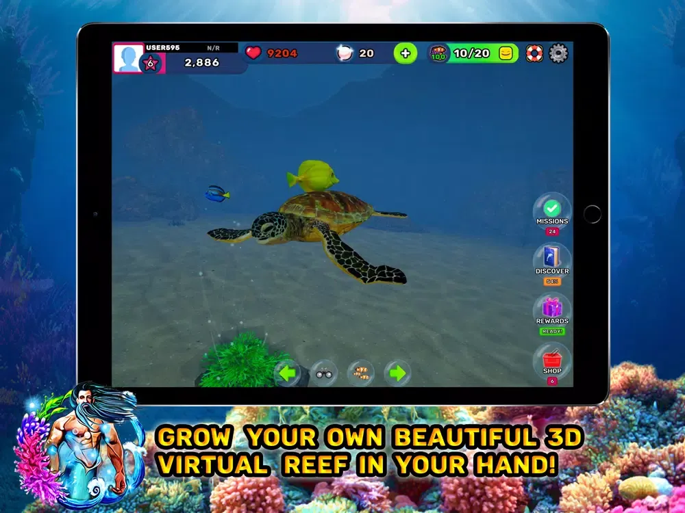 Tangkapan layar Tap Oceans: Reef Life 3D 2022 iPad 