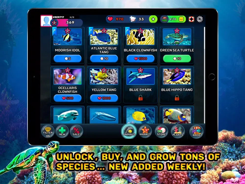 Tangkapan layar Tap Oceans: Reef Life 3D 2022 iPad 