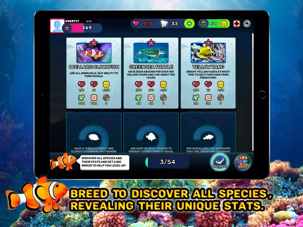 Tangkapan layar Tap Oceans: Reef Life 3D 2022 iPad 