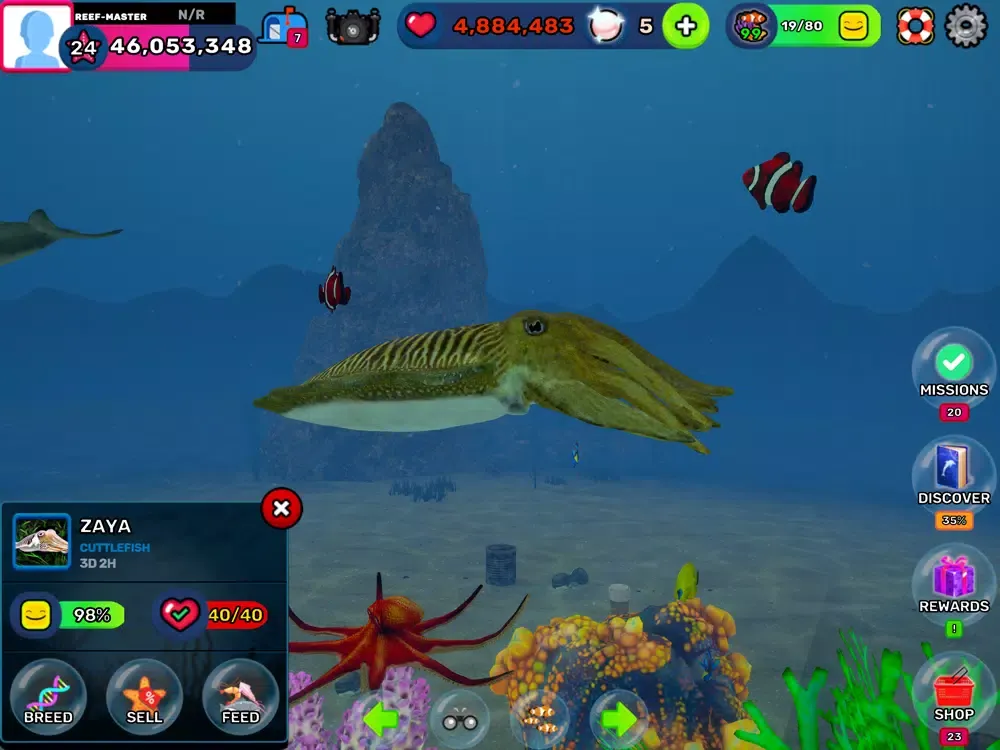 Tangkapan layar Tap Oceans: Reef Life 3D 2022 iPad 