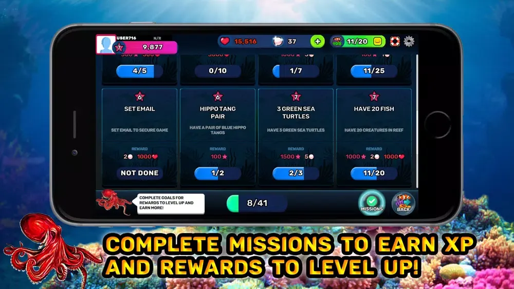 Tangkapan layar Tap Oceans: Reef Life 3D 2022