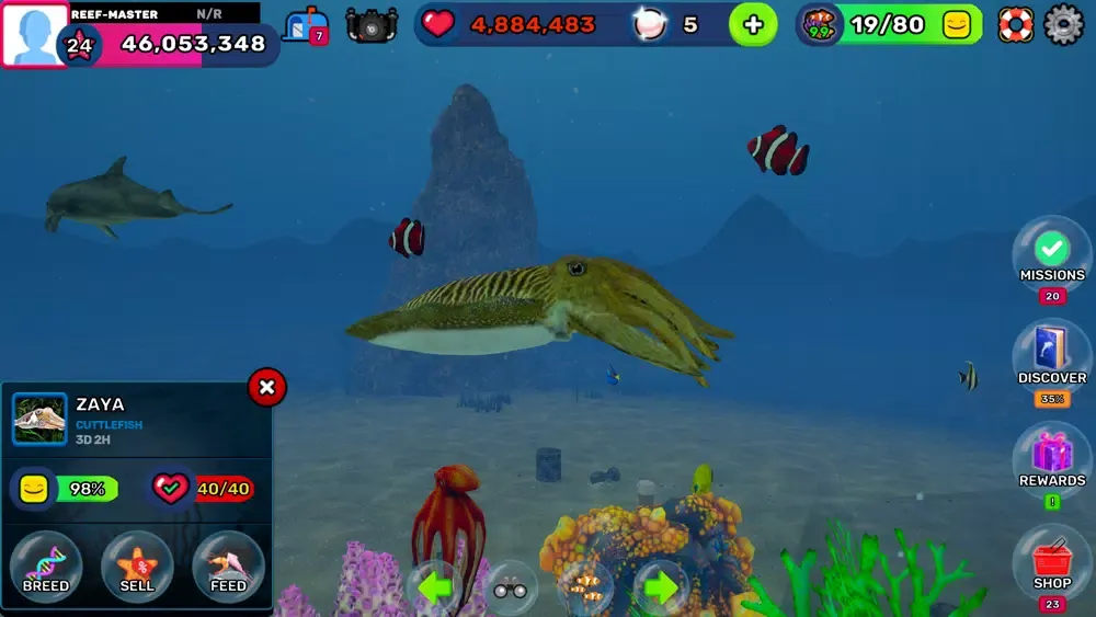 Tangkapan layar Tap Oceans: Reef Life 3D 2022