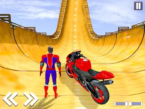 Mega Ramp Bike stunt Rider 3D iPad  Screenshots