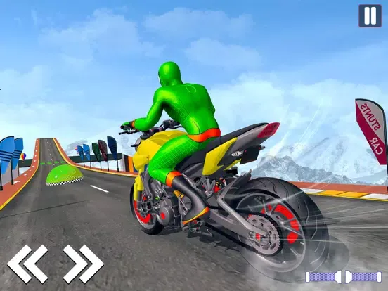 Mega Ramp Bike stunt Rider 3D iPad  Screenshots