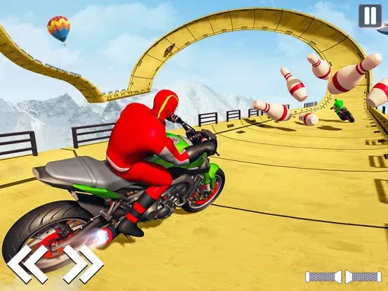 Mega Ramp Bike stunt Rider 3D iPad  Screenshots