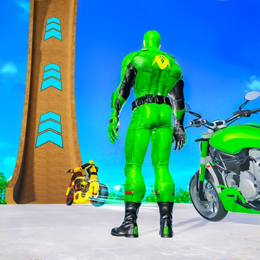 Superhero Bike Stunt Racing 3D Superhero Bike Stunt Racing 3D