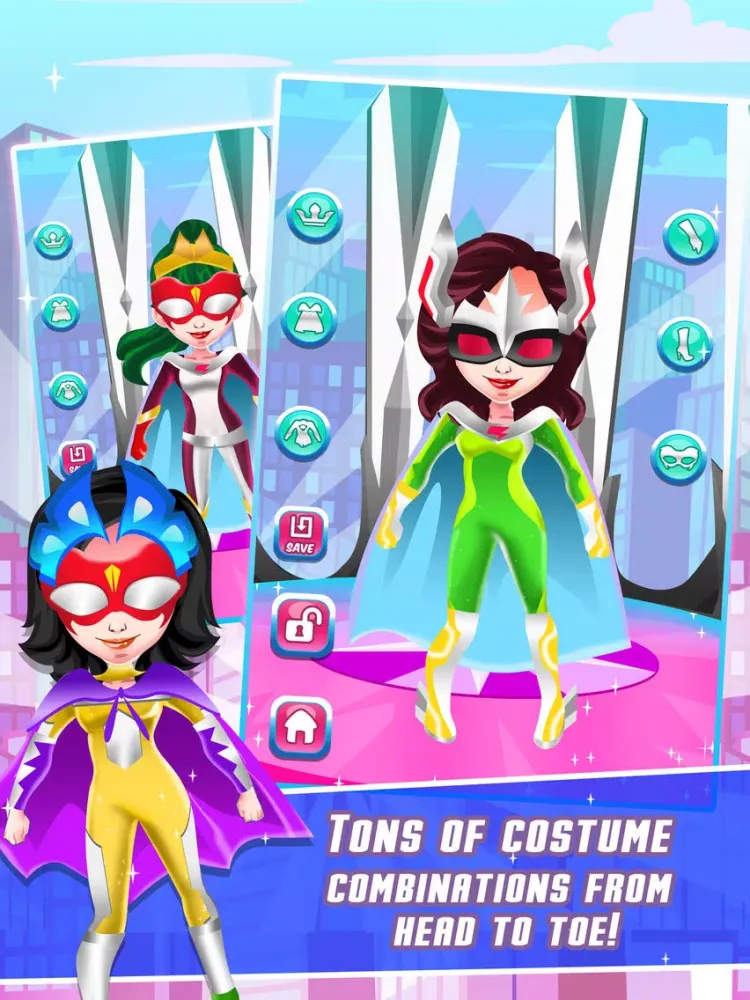 Superhero Princess Girl Salon - Makeup, Spa, and Makeover Kids Games iPad  سکرین شاٹس