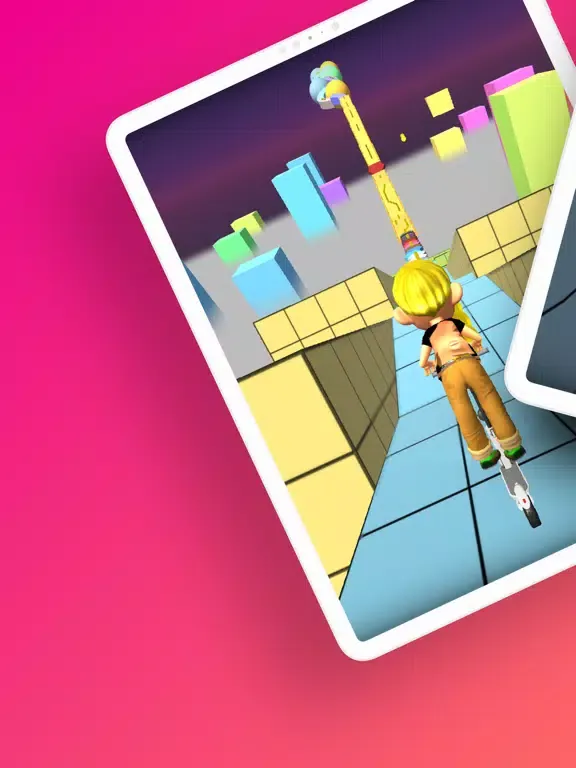 Super Hero Scooter Racing 3D iPad  Ekran Görüntüleri