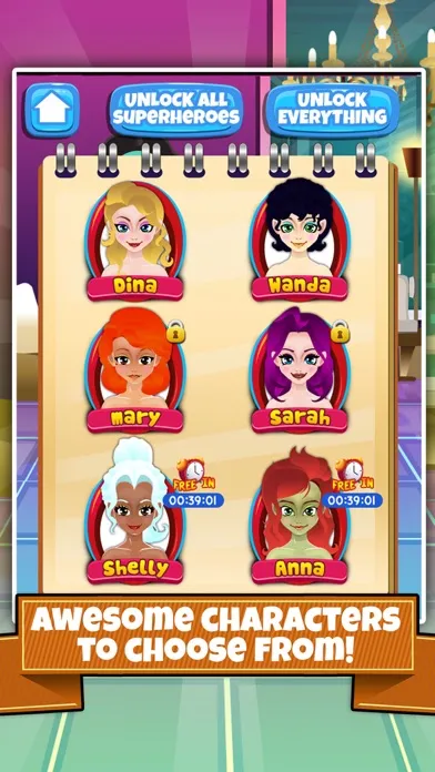 تصاویر Superhero Girl Wedding Salon - fashion makeup dress up & nail makeover games for kids!