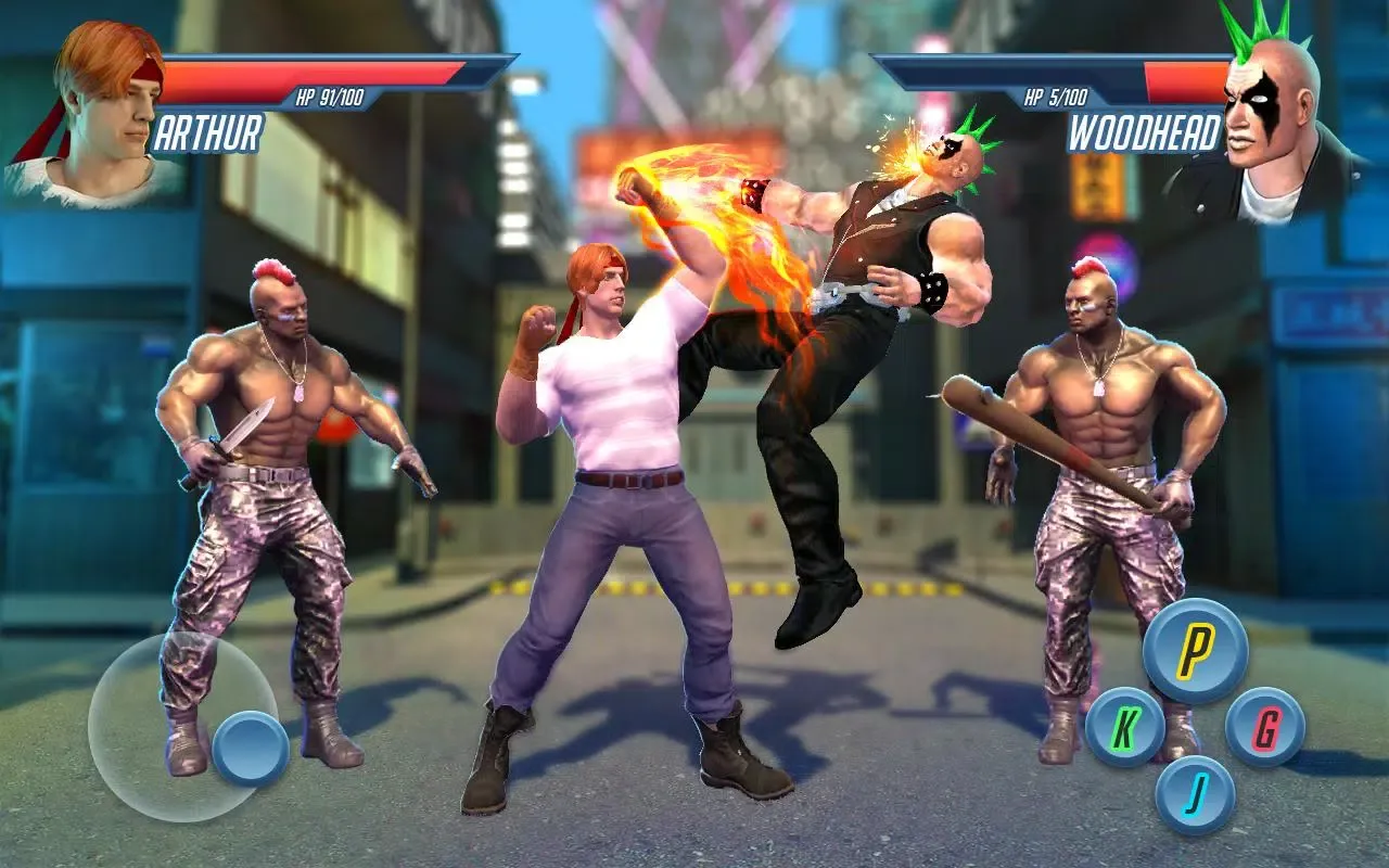 Capturas de tela do Streets Fight - Gangster Town Beat Em Up