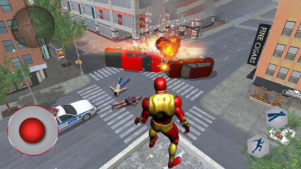 Tangkapan layar Superhero Iron Robot Rescue
