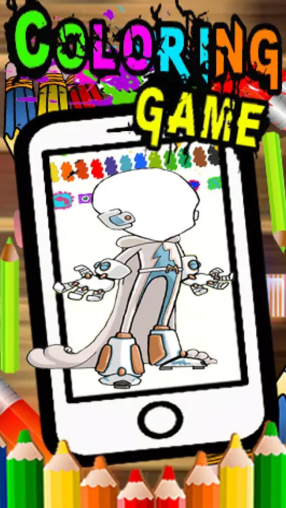 Tangkapan layar Superhero Megamind Cartoon Coloring Version
