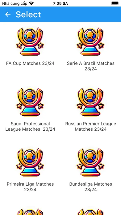 Match Schedule Screenshots