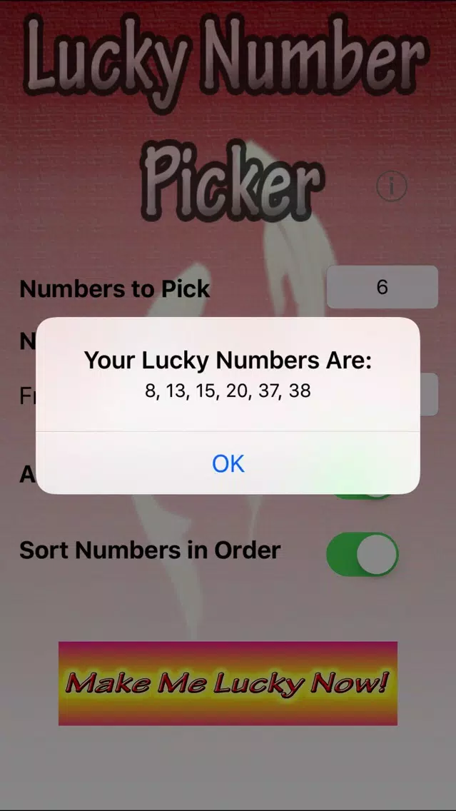 Lucky Number Picker Screenshots