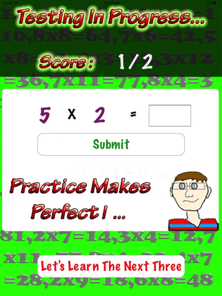 Multiplication Trainer iPad  स्क्रीनशॉट