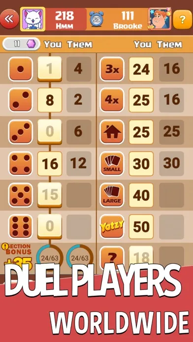 Скриншоты Yatzy-social dice game