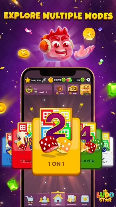 ภาพหน้าจอของ Ludo STAR