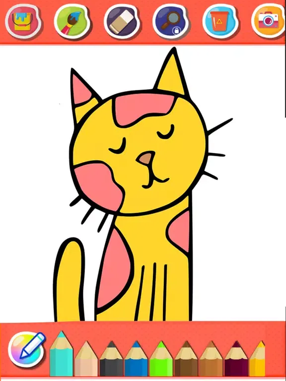 Coloring Super Cat Cute iPad  スクリーンショット