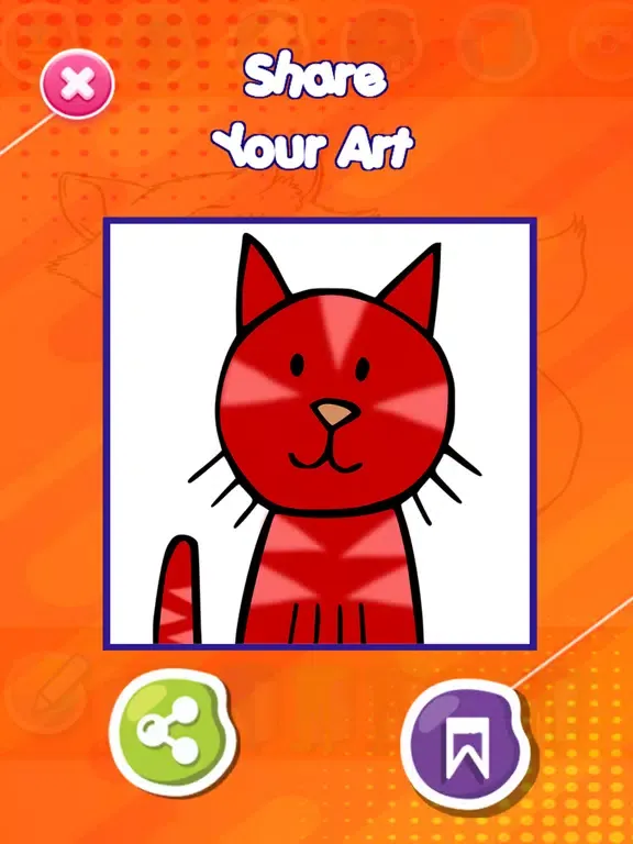 Coloring Super Cat Cute iPad  スクリーンショット