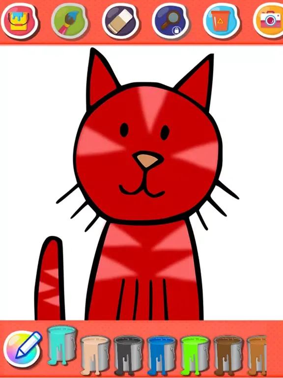 Coloring Super Cat Cute iPad  スクリーンショット