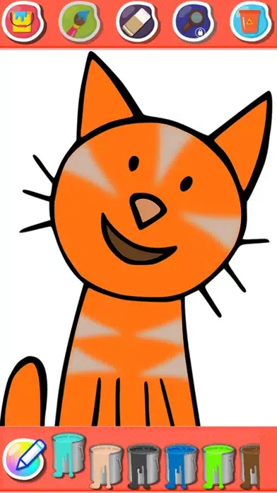 Coloring Super Cat Cute スクリーンショット