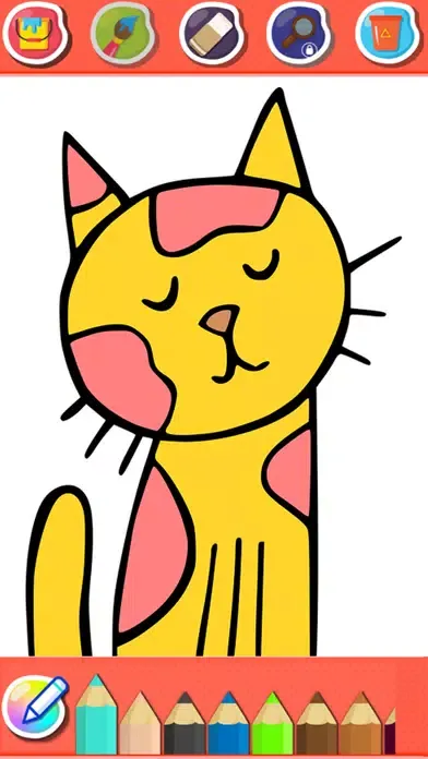 Coloring Super Cat Cute スクリーンショット