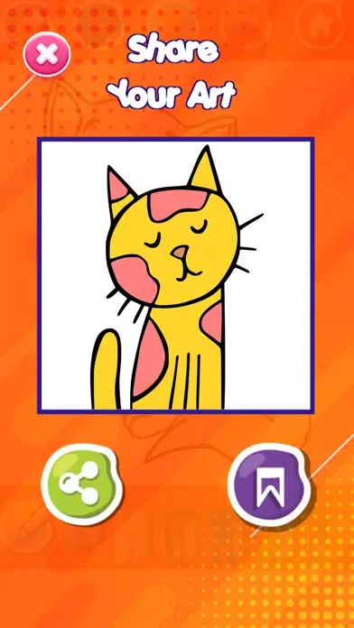 Coloring Super Cat Cute スクリーンショット