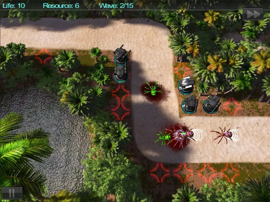 Tangkapan skrin Defend The Jungle iPad 