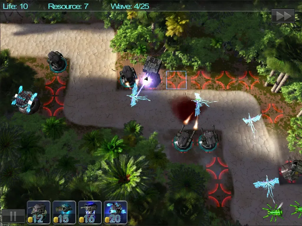 Tangkapan skrin Defend The Jungle iPad 