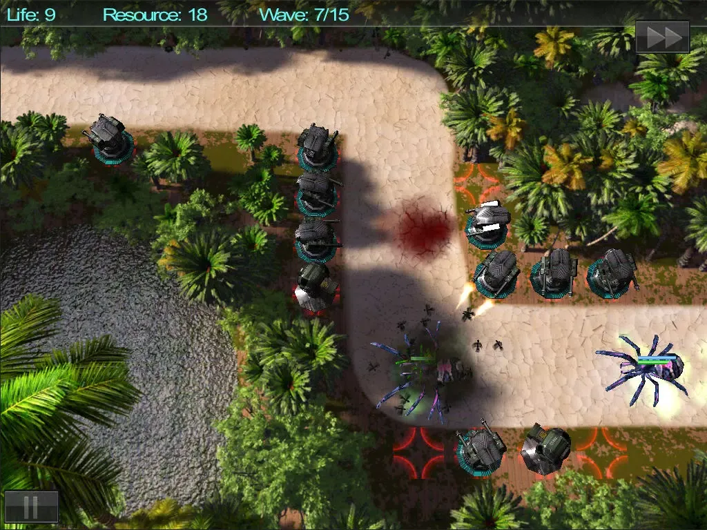 Tangkapan skrin Defend The Jungle iPad 