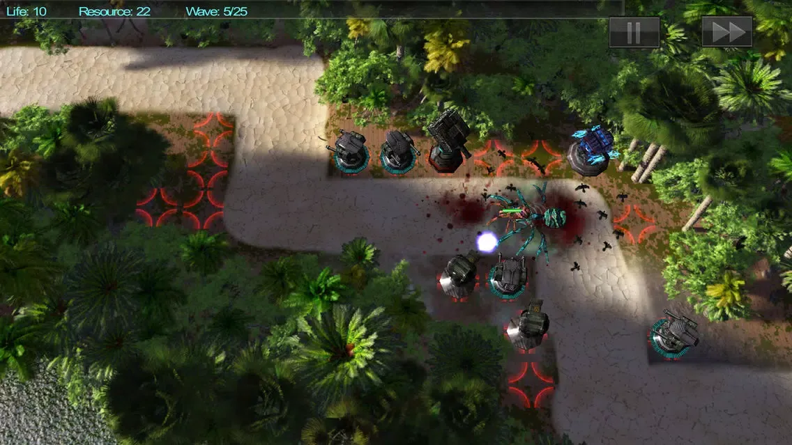 Tangkapan skrin Defend The Jungle
