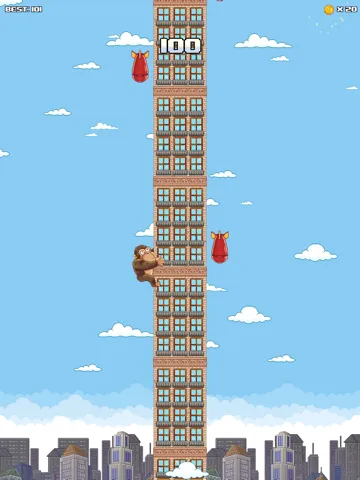 Super Kong Climb - Endless Pixel Arcade Climbing Game iPad  स्क्रीनशॉट
