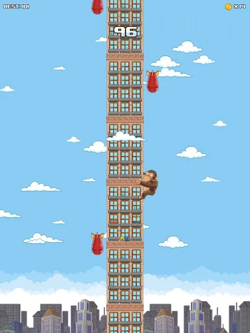 Super Kong Climb - Endless Pixel Arcade Climbing Game iPad  स्क्रीनशॉट
