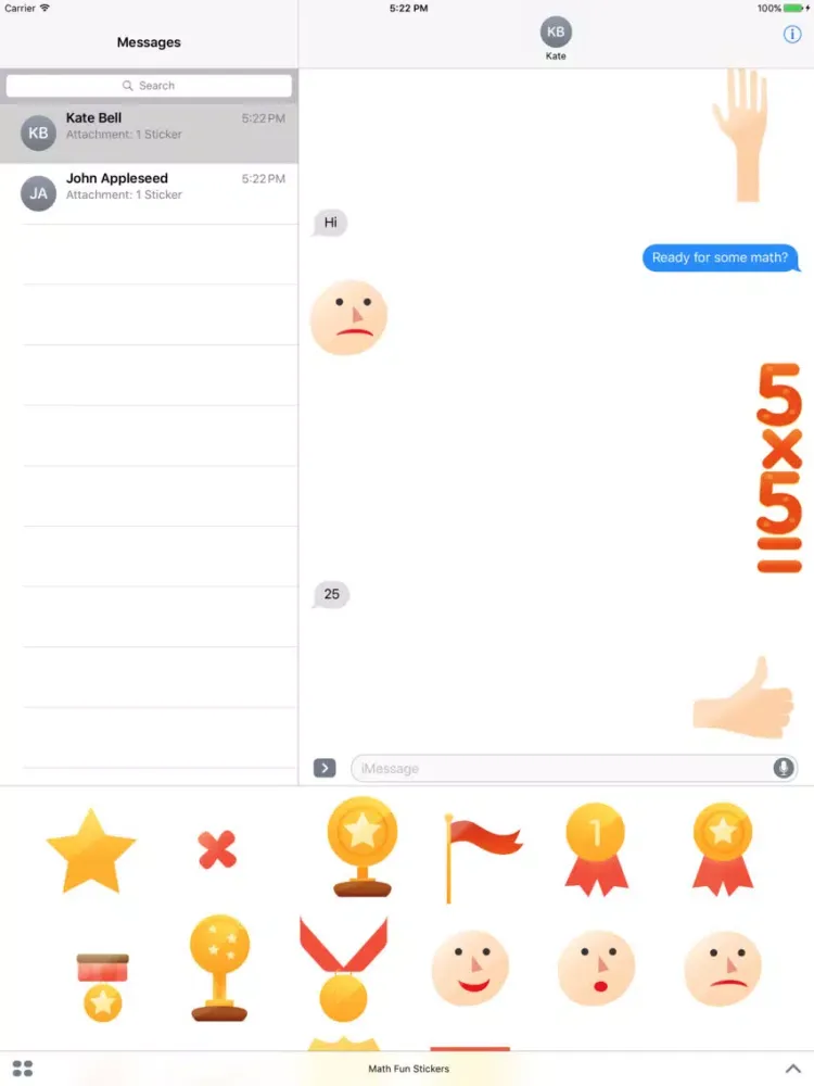 Capturas de pantalla de Math Fun Stickers iPad 