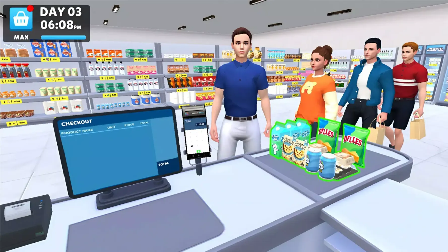 Capturas de tela do My Supermarket Journey