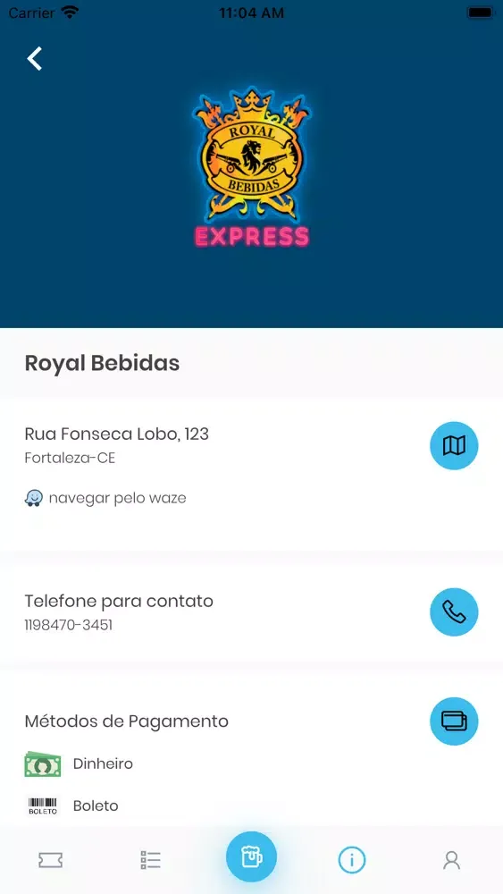 Royal Bebidas Express. スクリーンショット