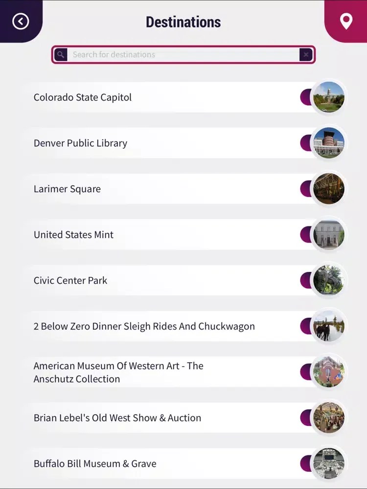 Denver City Guide iPad  Screenshots