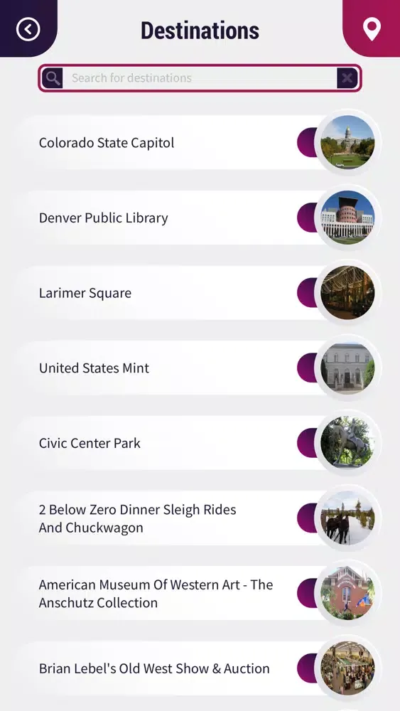 Denver City Guide Screenshots