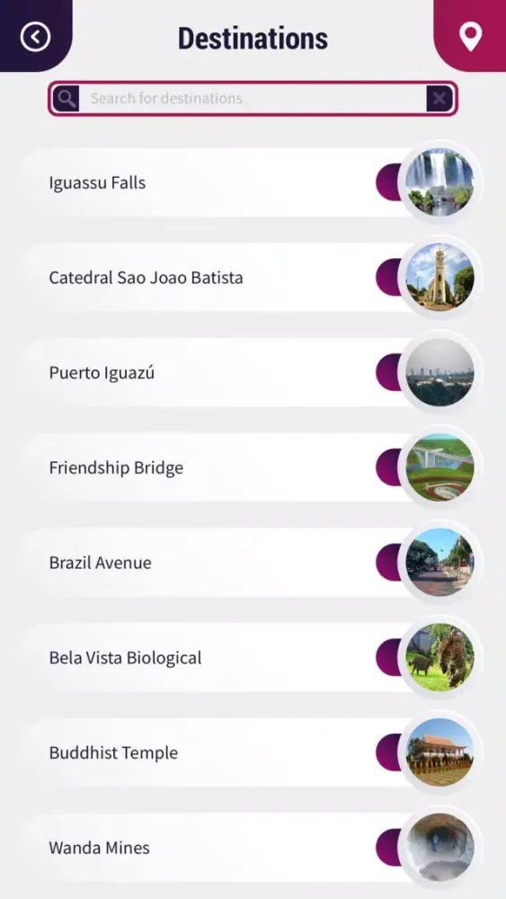 Captures d'écran de Foz do Iguacu Travel Guide
