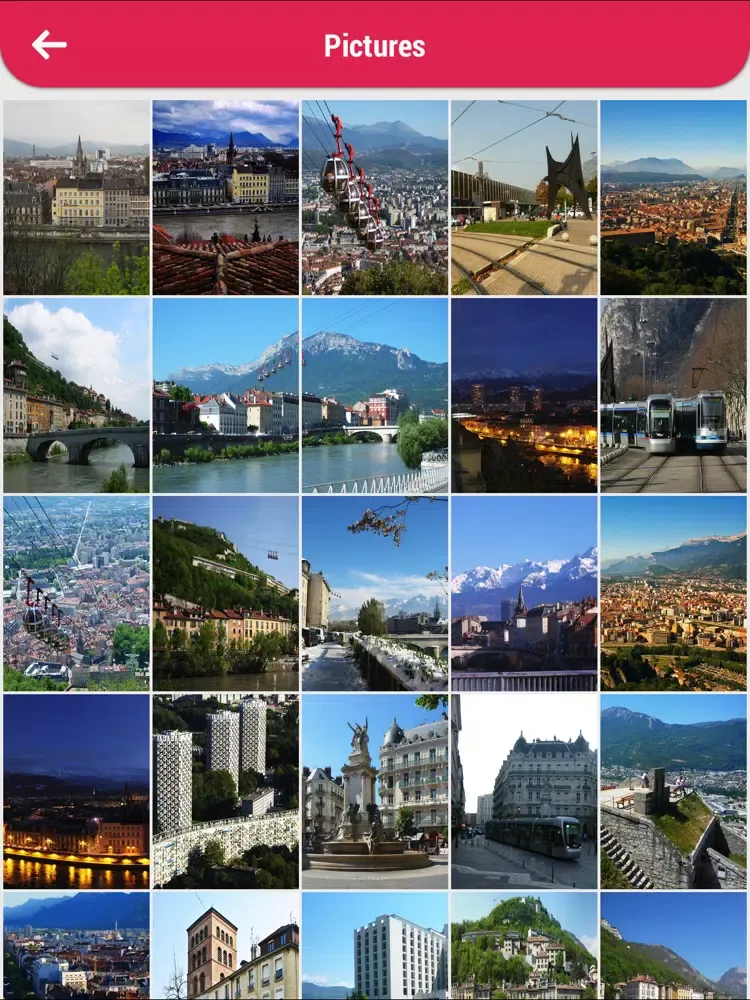 Tangkapan skrin Grenoble Tourism Guide iPad 